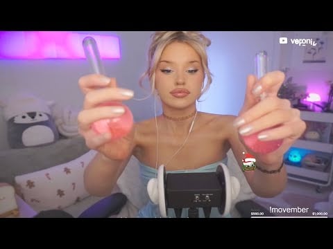 under the sea ASMR (water sounds, globes, hourglass) *use headphones*