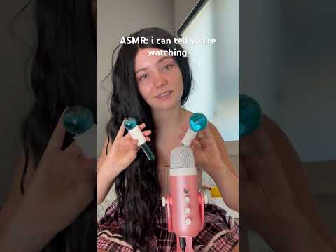 i can tell you're watching 🤍#asmr #girlfriendasmr #visualasmr #whispering #comfort