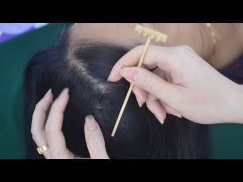 ASMR Focus Scalp Scratching, Hair Parting Real Person, Hair Sounds For Anxiety Relief