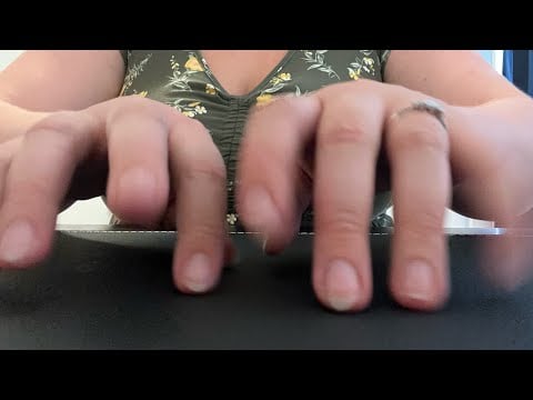 ASMR - quick tapping and scratching on table