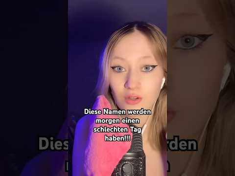 Diese Namen werden morgen einen SCHLECHTEN TAG HABEN #fabricscratching #tingles #pov