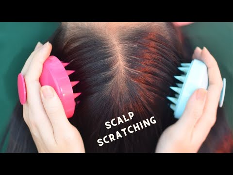 ASMR Hair Parting, Hair Cracking, Real Person Head Massage For Relieve Headache, Stress