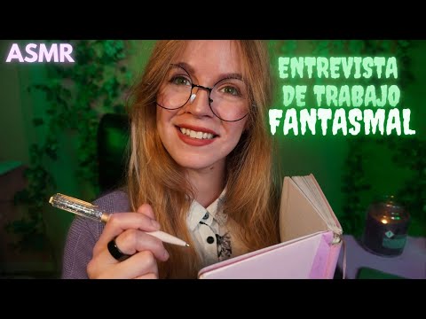 ASMR ENTREVISTA DE TRABAJO FANTASMAL beetlejuice asmr