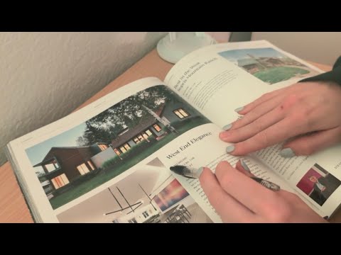 ASMR Flipping Through a Luxury Magazine