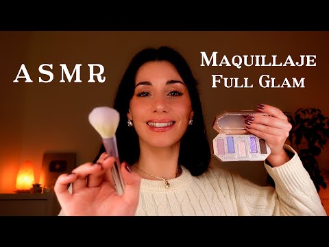 ASMR TE MAQUILLO Full Glam para Navidad ✨💄🎄 Atención Personal 🎀 Roleplay en Español