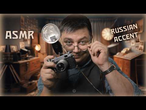 RETRO Photographer ASMR - Your Portret on Film camera! - Russian Accent Roleplay
