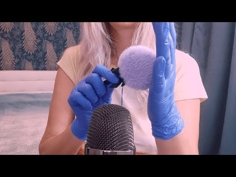🎧 Tingly Nitrile Glove Sounds | ASMR Background | Fluffy Mix (No talking)