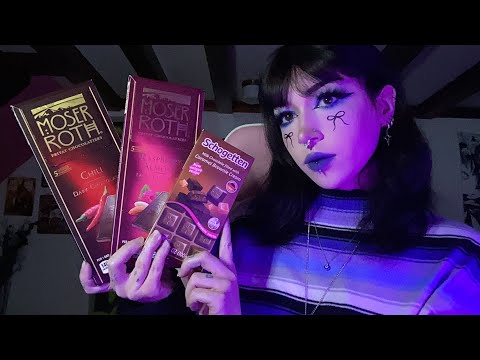 Chocolate Tapping & Scratching ASMR | Eating Sounds, Rambling, Whispering