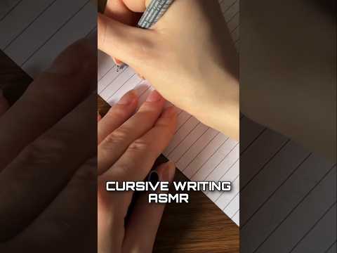 CURSIVE WRITING ASMR #asmr #shorts