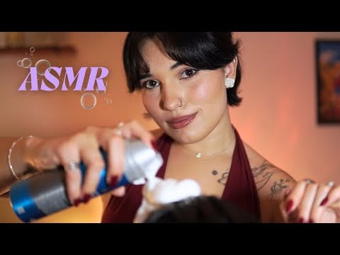 ASMR Lavando e cuidando do seu Cabelo 💦💆‍♀️