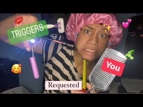 ASMR - FAST AND AGGRESSIVE TRIGGERS YOU ASKED FOR (asked for on tiktok)