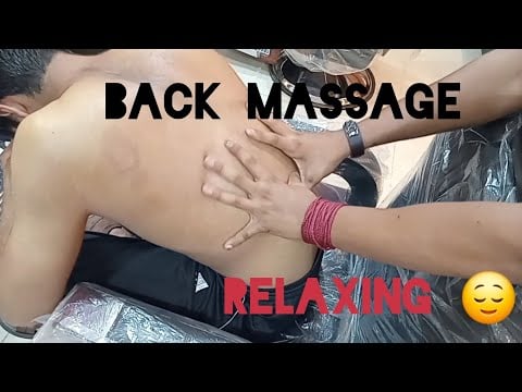 Deep Tissue back and neck massage 💆‍♂️ by barber Ali