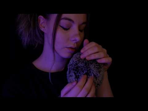 ASMR | gently talking you to sleep - rain, soft whispering, fluffy mic