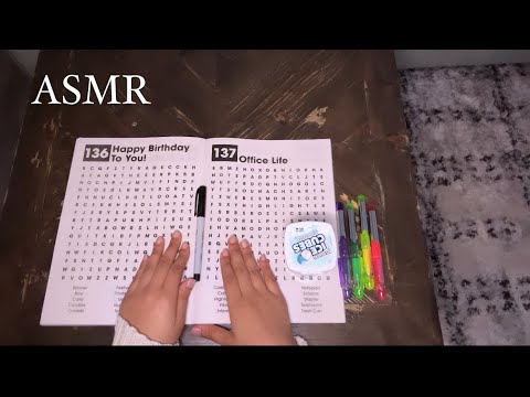 ASMR SOPA DE LETRAS CON CHICLE (word search)