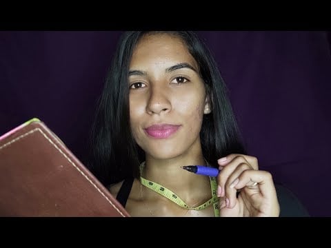 [ASMR ROLEPLAY] ESTILISTA CRIANDO SEU VESTIDO DIFERENTE 👗