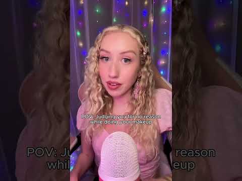 Who else loves mean RP?💕😂 #asmr #asmrtriggers #asmrvideo #asmrroleplay #asmrmakeup