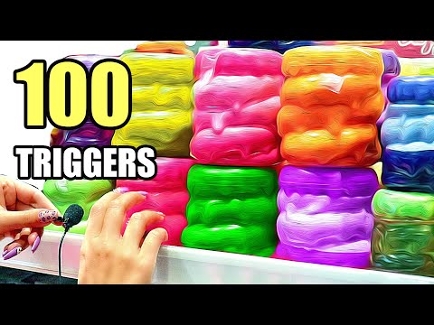 ASMR 100 TRIGGERS in 5 minutes for SLEEP & TINGLES | АСМР 100 ТРИГГЕРОВ за 5 минут 100% МУРАШКИ