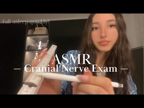 Asmr cranial nerve exam for sleep 😴🎀