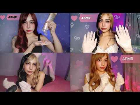 ASMR SONS DE CREME, LOTION SOUNDS, LUVAS, GLOVE SOUNDS COMPILATION #ASMR
