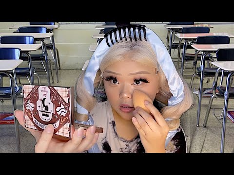 ASMR pov you sit next to the girl that thinks class is a beauty salon (first day of school)