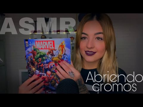 ASMR Abriendo cromos de MARVEL para DORMIRTE! 🤪 ASMR Español