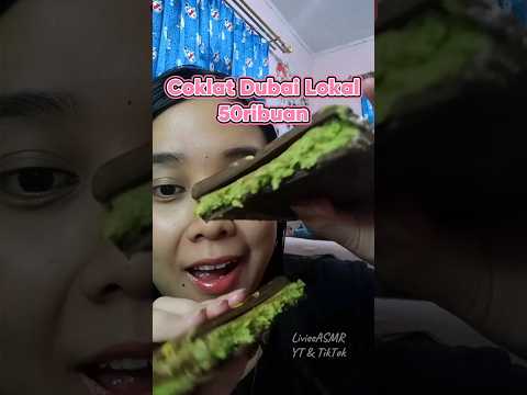 ASMR Coklat Dubaj Lokal Indo Low Budget 🍫 #asmr #livieeasmr #coklat
