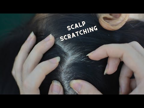 ASMR Scalp Check, Scalp Scratching, Hair Parting, Hair Brushing Real Person For Relaxation