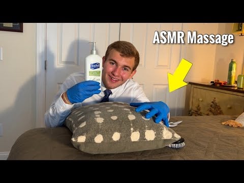 ASMR back massage and chiropractic adjustment (roleplay)