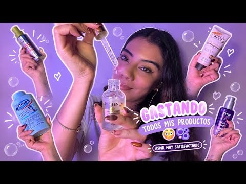 GASTANDO TODOS MIS PRODUCTOS 😳🫧 | ASMR MUY SATISFACTORIO