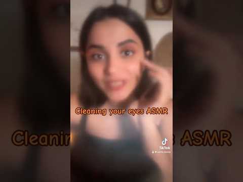 Cleaning your eyes #asmrshorts نضفلك عيونك اي اس ام ار