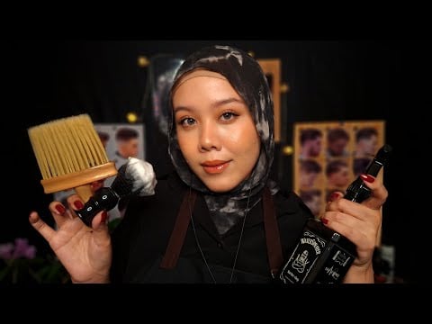 Rainy Day Barber Shop ASMR 💈🌧 | Relaxing Haircut & Shaving