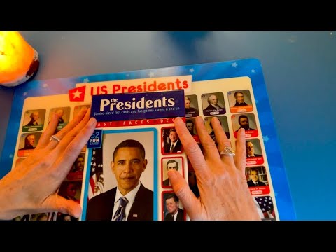 Presidents ASMR | Soft-Spoken Facts, Tracing & Shiny Paper Sounds