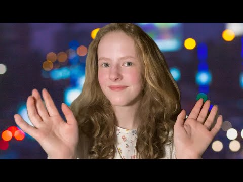 A Short Lofi ASMR video 🌙 *unedited* (whispering, handmovements, tapping)