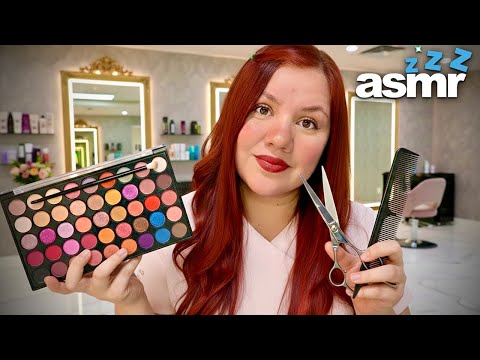 ASMR Beauty Salon FREE Full Service Hair, Face & Makeup Roleplay