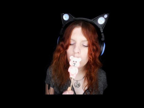 ASMR | Licking Sweet Teddy Bear Lollipop (No Talking) | Eating Sounds