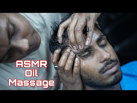 Intense ASMR Relaxing Oily Head Massage For Better Sleep | Forehead Tapping & Head Scratching ASMR
