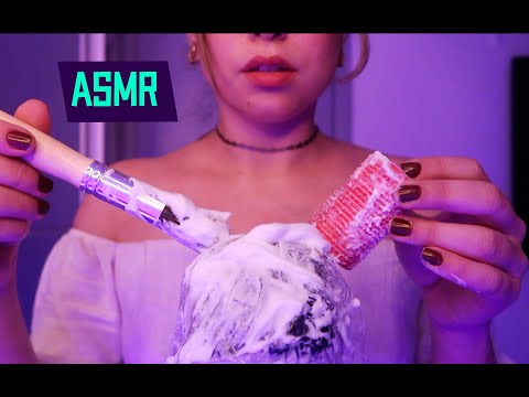 ASMR  ESPUMA NO MICROFONE