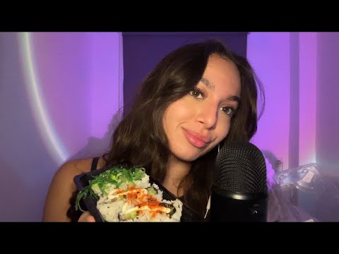 ASMR | Sushi Mukbang 🍱 (eating sounds & talking) 
