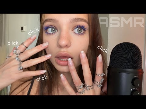 ASMR ☆ Clicky Ring Sounds & Mouth Sounds (so tingly)