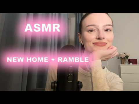 ASMR I moved! new room and ramble (clicky whisper)