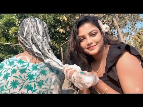 ASMR Doing My Bestie Relaxing | Haircut, Shampoo Wash And Conditioning | 💇‍♀️