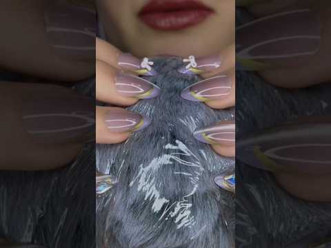 Fluffy Mic & sticky tapping 💆🏻‍♀️❤️ #asmr #nails #visualtingle #relax #tingles #satisfying