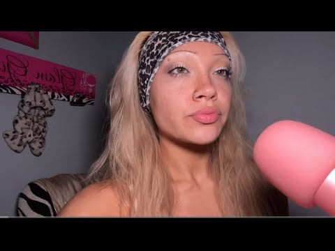 ASMR mini thrift haul (fabric sounds, mouth sounds, up close whispers)