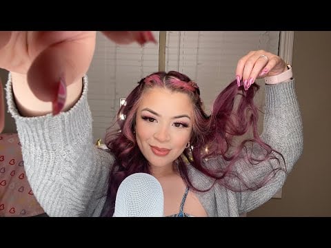 ASMR playing with our hair while comforting you 🫶🏻