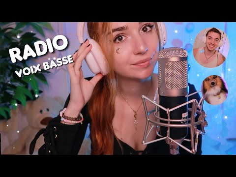 ASMR : Animatrice RADIO🎙️Roleplay voix basse 👄