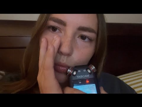Sensitive TASCAM ASMR ~ Mouthsounds, inaudible whispers, visuals +