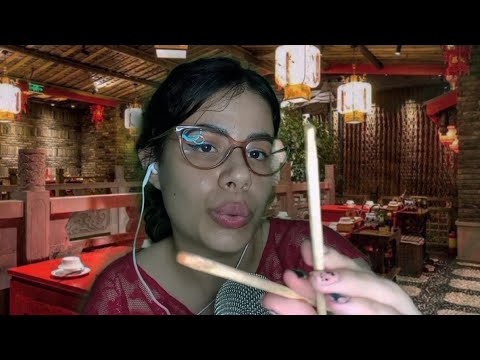 ASMR- Colher de madeira + hashi