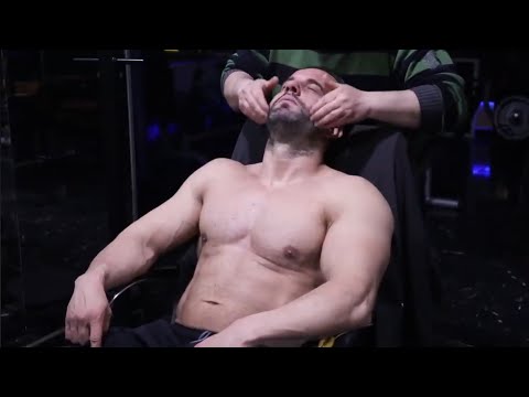 ASMR TURKİSH BARBER HEAD NECK BACK AMR EAR FACE MASSAGE THERAPY