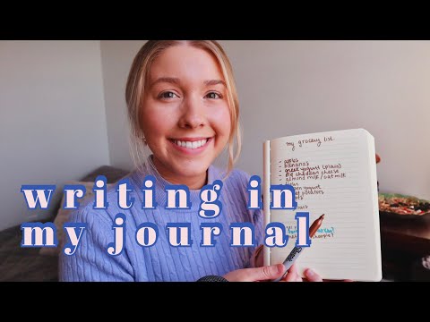 ASMR writing in my journal pencil, pen + sharpie sounds