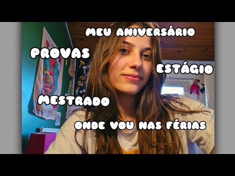 ASMR CONTANDO MEU FINAL DE SEMESTRE✨️💕